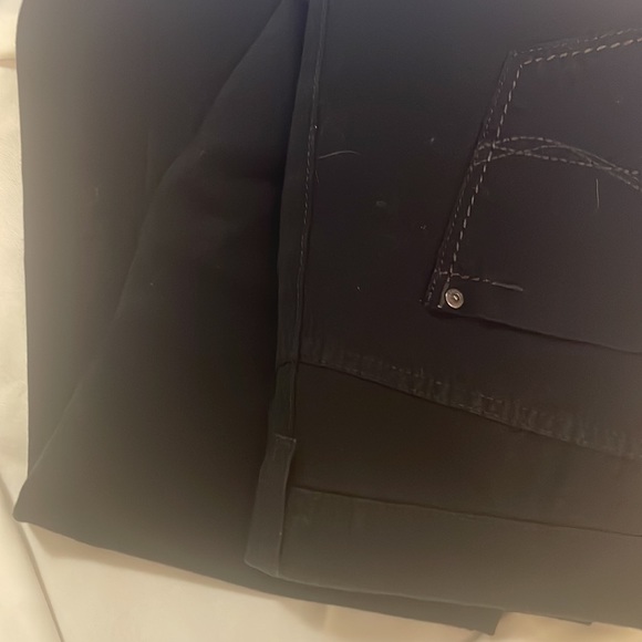 GB Sz 18  Soft Black 96% Cotton & 4% Elastane Straight Leg Pants w F & B Pockets - Picture 8 of 16